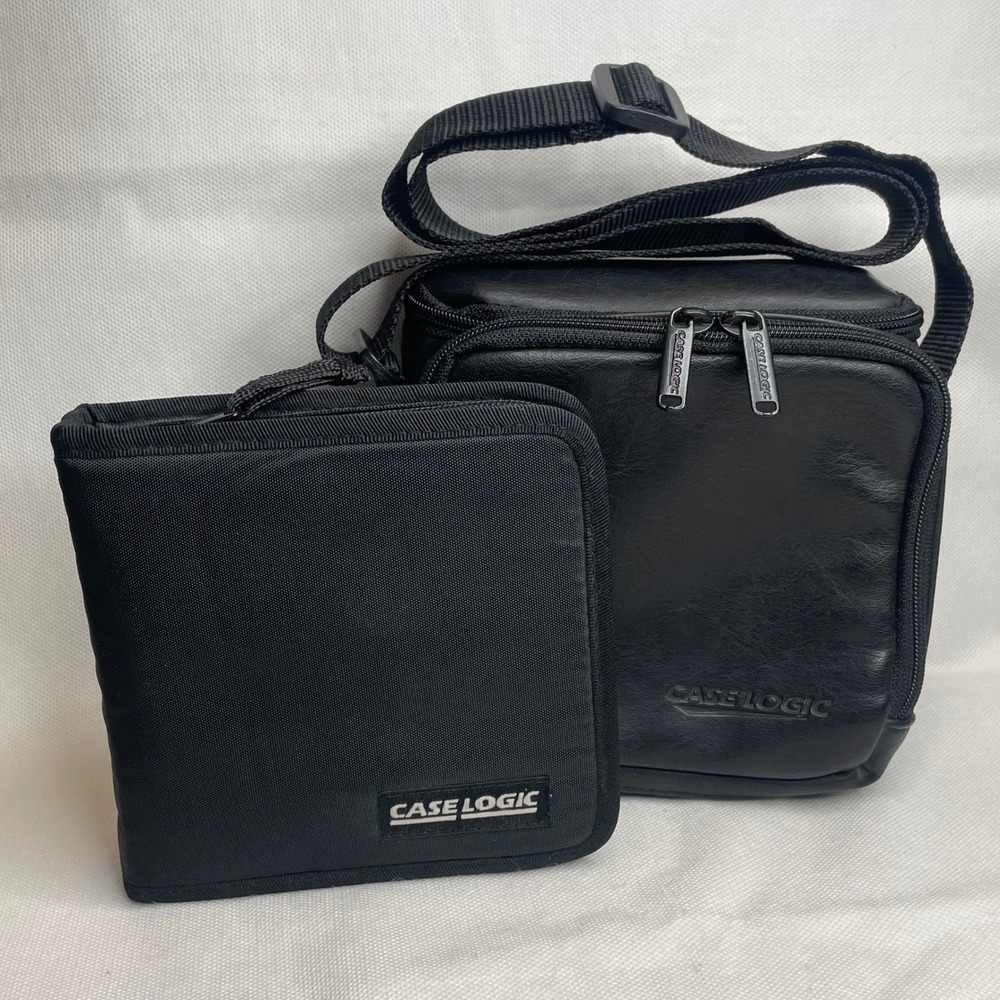 Vintage Case Logic Dual Compartment 12 CD DVD Disc Player Storage Carrying Case